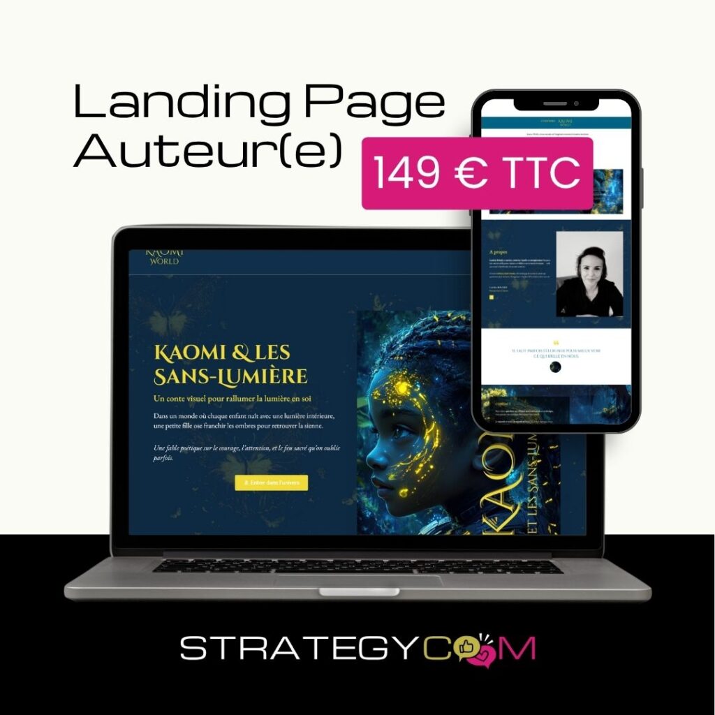 strategycom landing page auteur